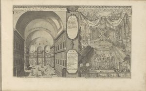 Turkish Mosque in Constantinople; Imperial Court in China (Interior of the Mosque of St. Sophia, in Constantinople) (Magnificence of the Court of the Emperor of China)