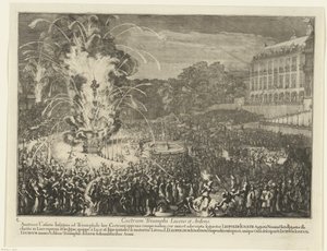 Fireworks in the Palace Garden, 1686 by Romeyn de Hooghe
