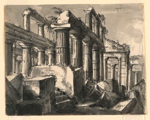 Stage Design, Ruins of Temple