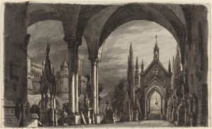 Graveyard of the Ravenswoods, from "Lucia di Lammermoor" by Romolo Liverani