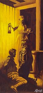 Edith Cavell Hiding Allied Soldiers by Ron Embleton