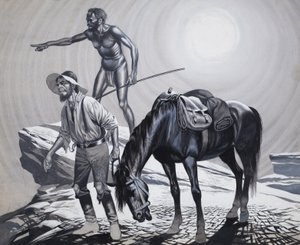 Edward Eyre (1815-1901) by Ron Embleton