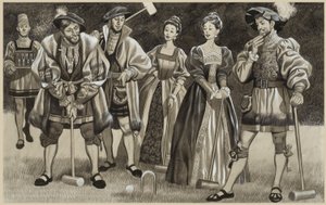 Francis I Playing Croquet by Ron Embleton