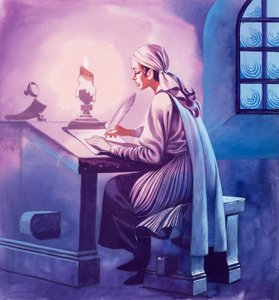 Girl Writing a Letter