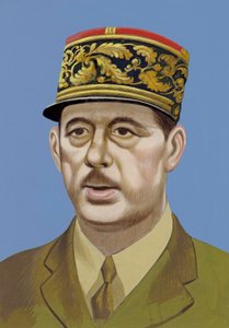 Portrait of Charles De Gaulle by Ron Embleton