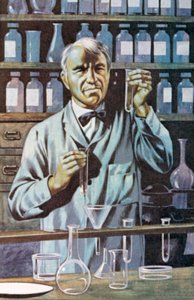 Thomas Alva Edison, American Inventor and Businessman by Ron Embleton