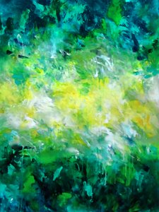 Bright Green Abstract