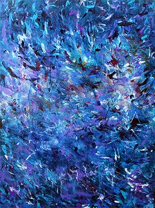 Swirling Indigo Depths by Ron Halfant