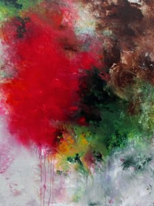 Vibrant Abstract Expression by Ron Halfant