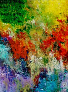 Vibrant Paint Strokes by Ron Halfant