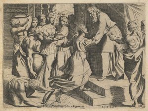 The Queen of Sheba Bringing Gifts to King Solomon by Rosa