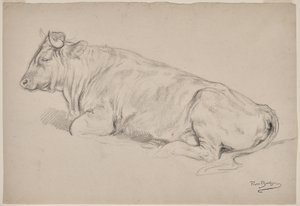 Bull Resting by Rosa Bonheur