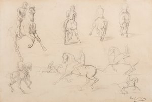 Studies of a Horse and Rider
