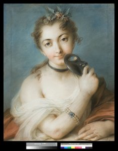 Portrait of a Woman with Mask