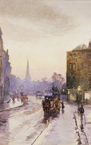 Catching the Tram in Nassau Street, Dublin by Rose Maynard Barton