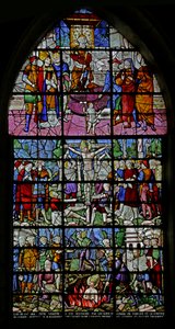 Window Depicting Scenes from the Life of St Denis, 1530-40
