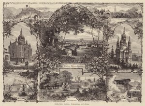 Scenes from Wiesbaden, Germany by Rudolf (after) Cronau