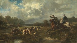 Grand Duke Vladimir Alexandrovich of Russia on a Wolf Hunt by Rudolf Ferdinandovich Frenz