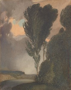 Stormy Landscape by Rudolf Jettmar