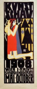 R. Kalvach, Poster for the Vienna Art Show 1908