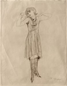 Stehende in Knöpfstiefeln (Speedy) von Rudolf Schlichter