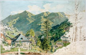 View of Gastein with Gamskarkogel by Rudolf von Alt