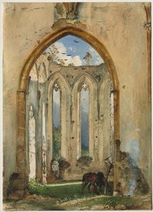 Ruin of a Church by Rudolf von Alt