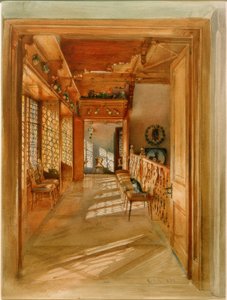 Staircase Hall by Rudolf von Alt