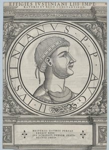 Emperor of Byzantine Empire Justinian I by Rudolph Wyssenbach