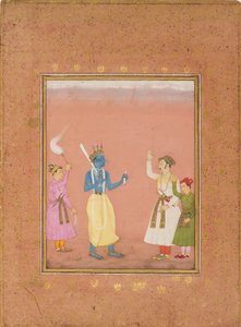 A Hero Greeted by Princes, Illustrating the Musical Mode Kanada Ragini, c1680