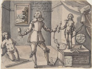 The Artist in His Studio by Ruprecht Bartz