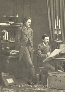 Anton Chekhov with His Brother Nikolay in Moscow