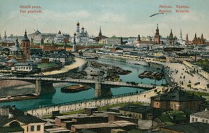 General view of Moscow. Postcard sent in 1913