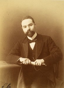 Portrait of the Author and Poet Valery Yakovlevich Bryusov by Russian Photographer
