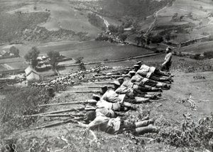 Russian troops during the Russo-Japanese war, 1904 by Russian Photographer