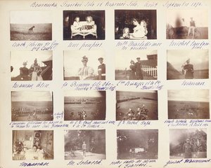The Russian Imperial Family, page from an album of photographs, c.1897-99