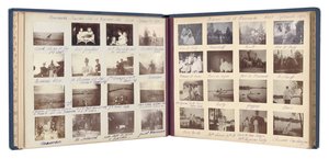 The Russian Imperial Family, page from an album of photographs, c.1897-99