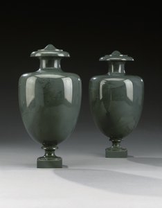 A pair of Kalkan vases, Peterhof, c.1800 by Russian School