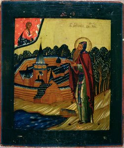 St. Antony of Dym, late 17th century by Russian School
