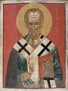 St. Nicholas, Novgorod school, c.1300 by Russian School