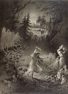 Terrible Revenge, 1874 by Russian School