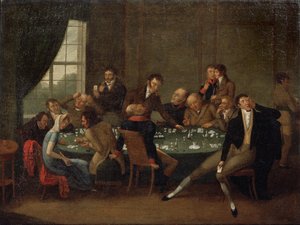 The Gambling House by Russian School