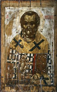 Saint Nicholas, 14th century by Russian icon.