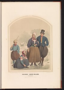 Traditional Costume of Marken Island in North Holland, 1857 by Ruurt de Vries