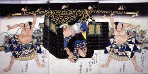 A Scene from the 4th Act of a Kabuki Play, 