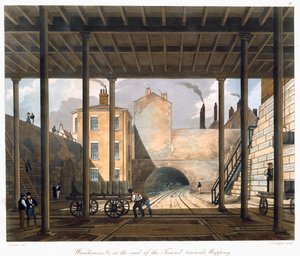 Warehouses at the End of the Tunnel Towards Wapping, Liverpool, 1832-1833 by SG Hughes