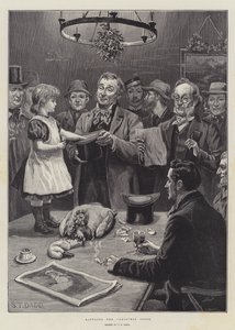 Raffling the Christmas Goose
