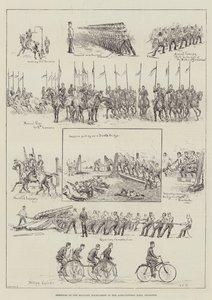 Sketches at the Military Tournament in the Agricultural Hall, Islington