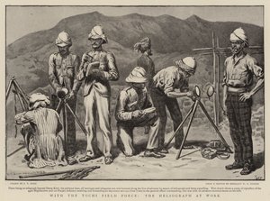 With the Tochi Field Force, the Heliograph at Work
