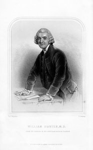Dr William Hunter, Scottish anatomist and obstetrician, 1870 by S. Freeman
